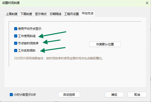 勾选使用平均节点显示，并按需要调整其他选项