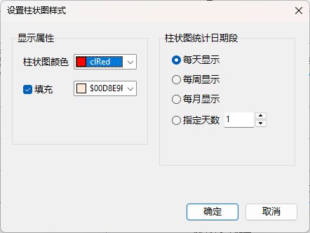 设置柱状图样式窗口
